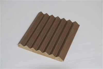 Внутренняя рифленая стеновая панель из твердой доски 3D Wave Design