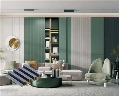 Панель из ПВХ WPC стена потолок WPC Slat Panel Cover Marble Color